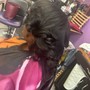 Roller Set Relaxed hair