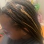 Medium knotless Box Braids