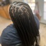 Medium knotless Box Braids