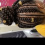 Cornrows silky hair