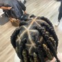 Box Braids shaved back