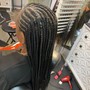 Box Braids shaved back