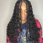 Takedown box braids and knotless