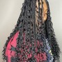 Box braids waist length