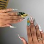 Abstract nail art