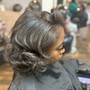 Flat Iron & wash (relaxed hair)