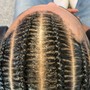 Straight back Feedin Braids (6-8)(No Stitch)