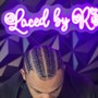 Male Braids (Cornrows)(Non stitch)