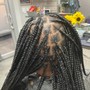 box braids/( medium)