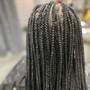 box braids/( medium)