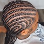 Short knotless boho braids