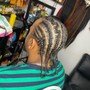 Feed in Cornrows $130