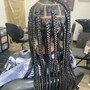 Large knotless braids