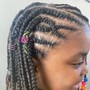 KIDS Boho Goddess Knotless Braids/ 10 & under