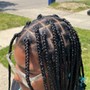 Large Knotless Box Braids