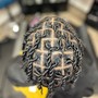 Loc retwist + manbun