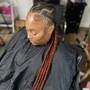 Large knotless braids