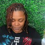 two strand twist + retwist