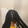 Smedium knotless braids