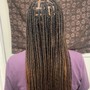 2 Feed-In Braids Straight Back