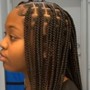 2 Feed-In Braids Straight Back