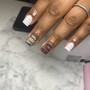 Marble Acrylic Nail