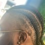 Natural hair Cornrows