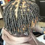 Natural 2strand Twists (shaved sides)