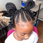 Kids braided ponytail (weave)