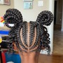 Kids braided ponytail (weave)