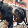 Natural Scalp Braids (without extensions)