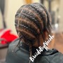 Braid down for wig/sew in