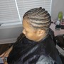 Feed in cornrows