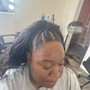 Loc take down ( comb out )