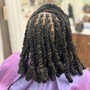 Marley Twist Entensions Over Locs (Bob/Shoulder Length)