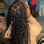 8 Straight Back Stitched Cornrows