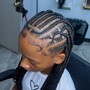 Fulani Braids w/ Medium Knotless Braids in back