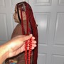 Boho knotless (Red )