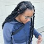 Kid's knotless braids (medium)