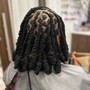 Marley Twist Entensions Over Locs (Bob/Shoulder Length)