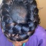 Feed in Braid Updo Style