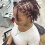 Loc retwist with wash