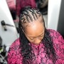 Small Feed In Braids / Sew In Mohawk