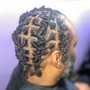 Partial Design/Simple Cornrows (No Added Hair)