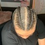 5 stitch Braids Mid Back