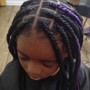 Comb Twist, two strands twists