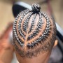 Natural Hair Braided (children 10 and under)