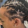 Men's natural hair style, cornrows,