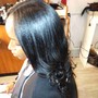 Partial Sew In few tracks partial