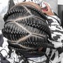 Layers of cornrows